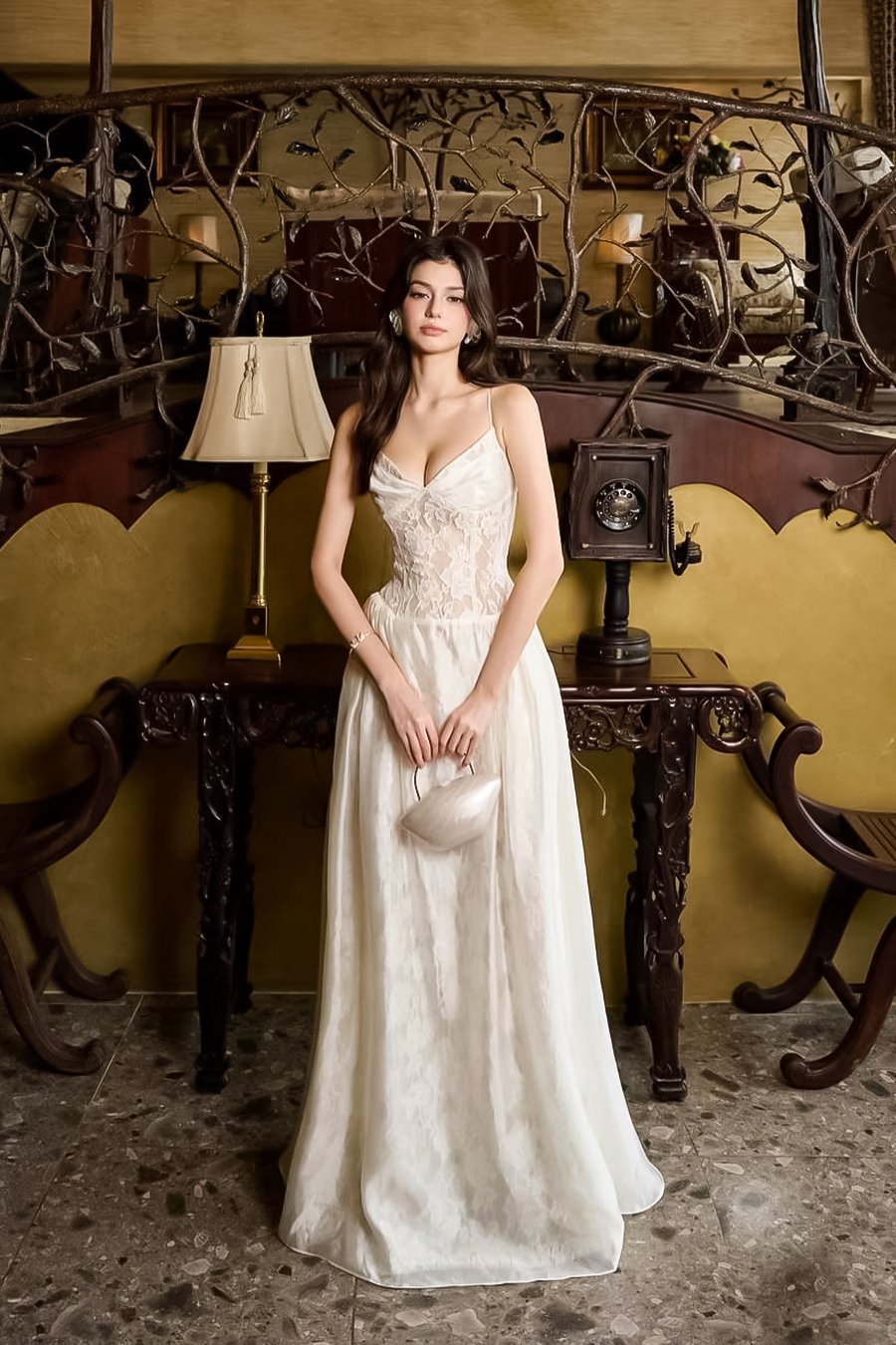 Ivory Lace Muse Gown