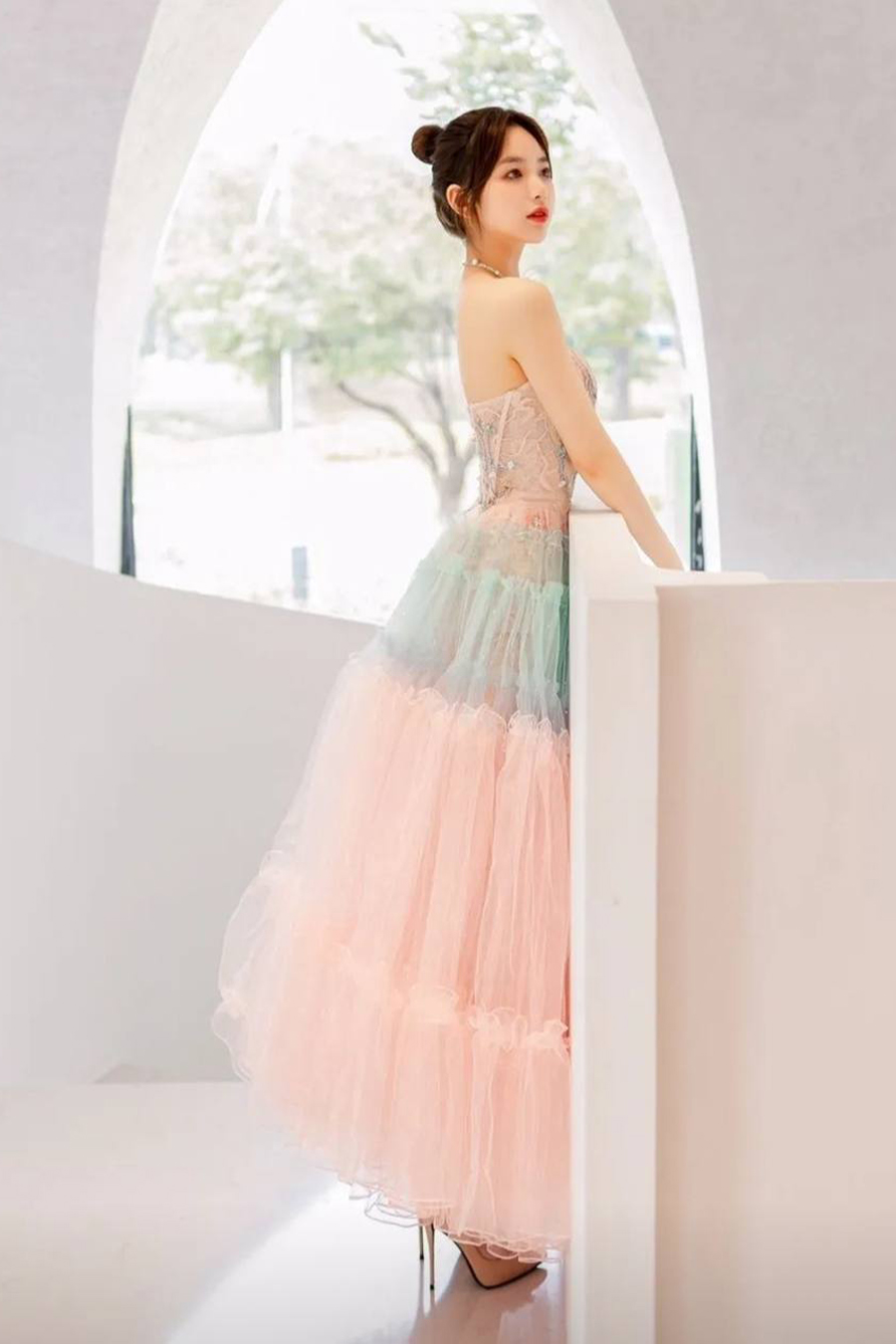 Ethereal Pastel Whimsy Gown