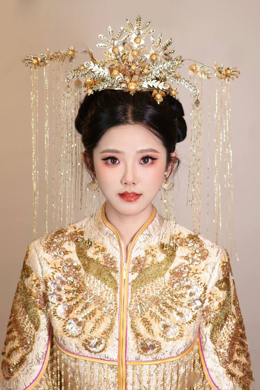 Golden Crane Reverie Gown