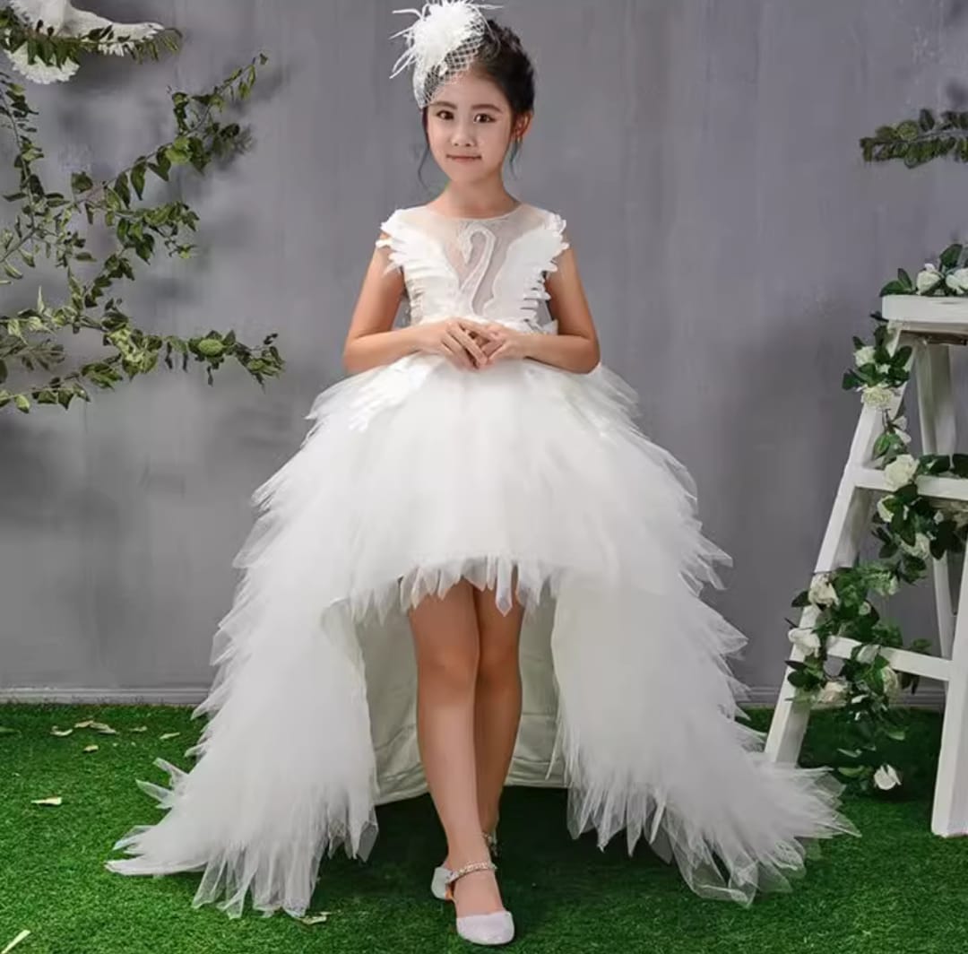 Swan Lake High-Low Couture Gown