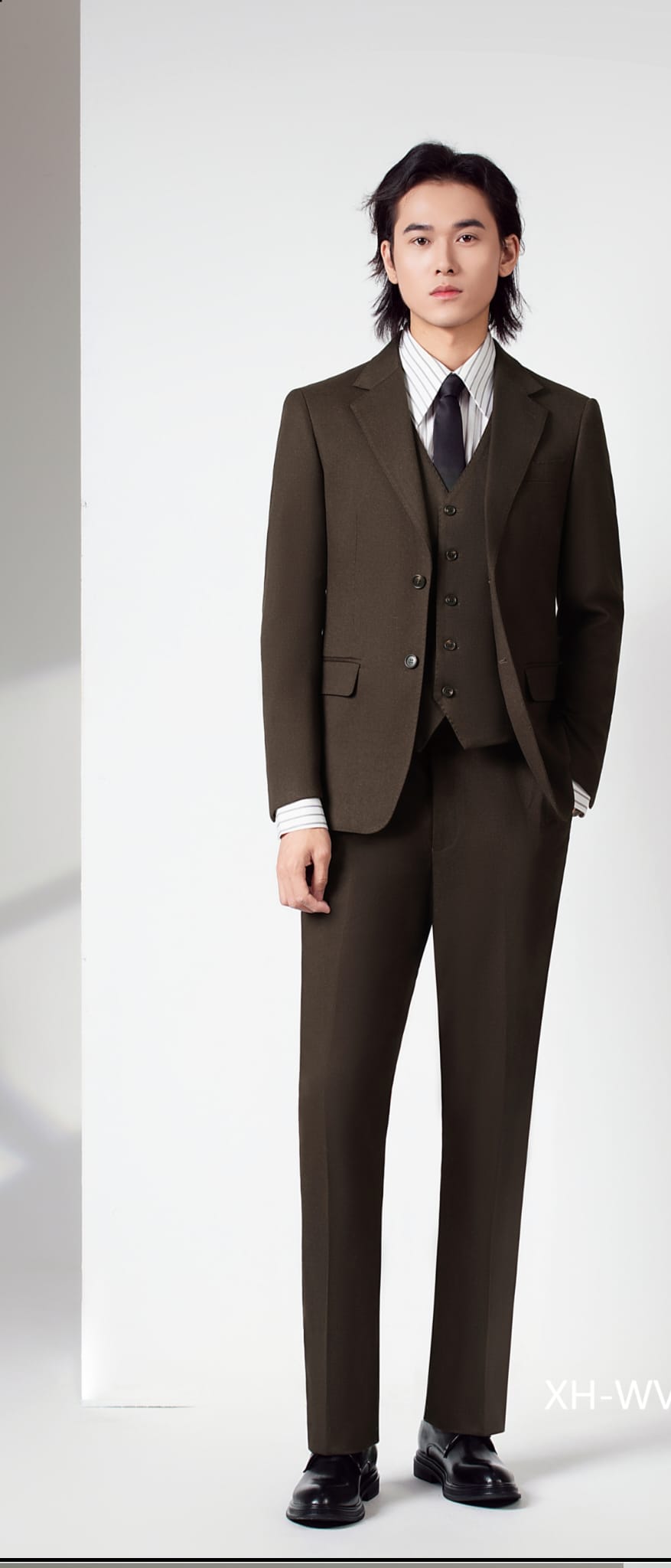 Espresso Tailored Three-Piece